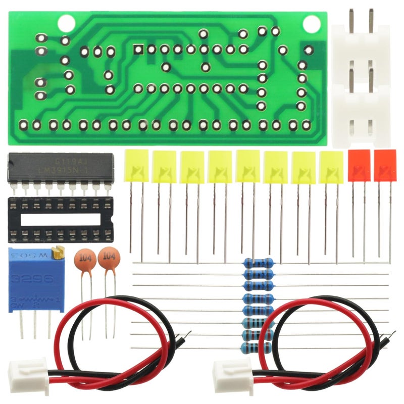 GODIYMODULES 2Pcs 10 Audio Level Indicator LM3915 DIY Kit Electronic Audio Indicator Suite - Image 2